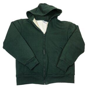 Camber Thermal Lined Full Zip Green Hoodie Mens Size Medium Pockets USA Made